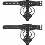 Spiked Handcuffs With Chains