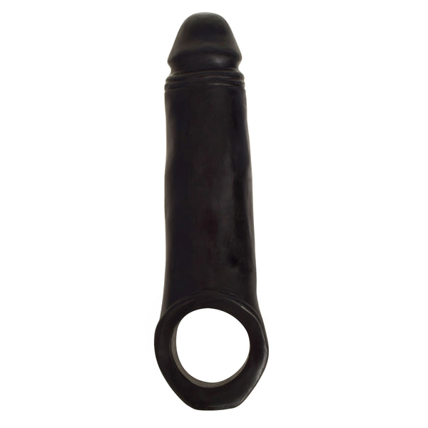 2 Inch Penis Enhancer with Ball Strap - Black