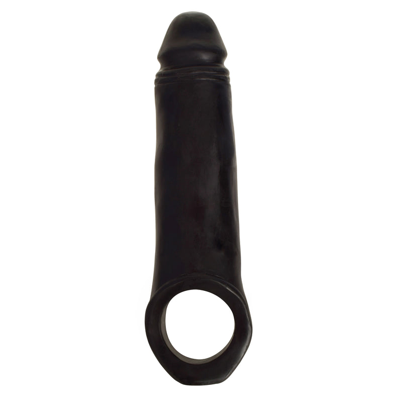 2 Inch Penis Enhancer with Ball Strap - Black