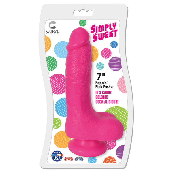 7 Inch Bangin Pecker Dildo - Pink