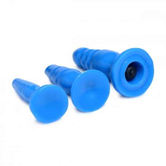 Vibrating Anal Fun Trio - Blue
