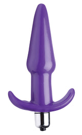 Smooth Vibrating Anal Plug - Purple