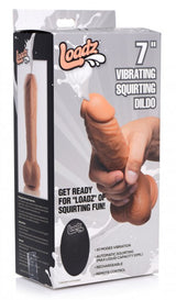 8 Inch Vibrating Squirting Dildo with Remote Control - Medium