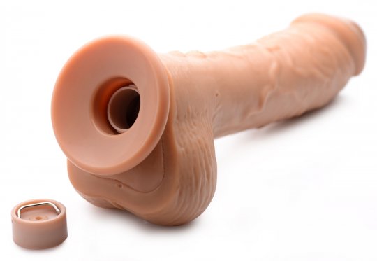 8 Inch Vibrating Squirting Dildo with Remote Control - Medium