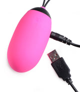 XL Silicone Vibrating Egg - Pink