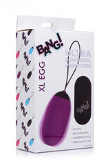 XL Silicone Vibrating Egg - Purple