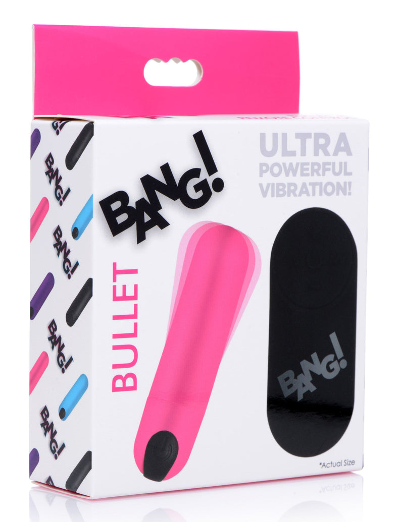 Vibrating Bullet with Remote Control - Pink