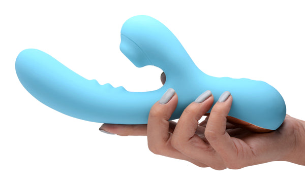 8X Silicone Suction Rabbit - Teal