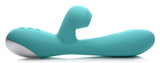 Shegasm 5 Star 7X Suction Come-Hither Silicone Rabbit - Teal