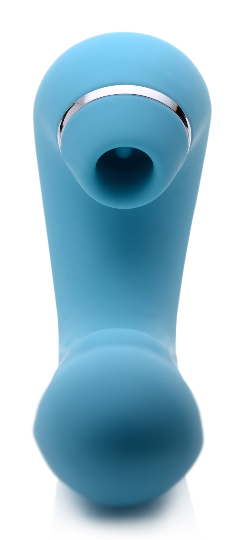 Shegasm 5 Star 10X Tapping G-Spot Silicone Vibrator with Suction - Teal