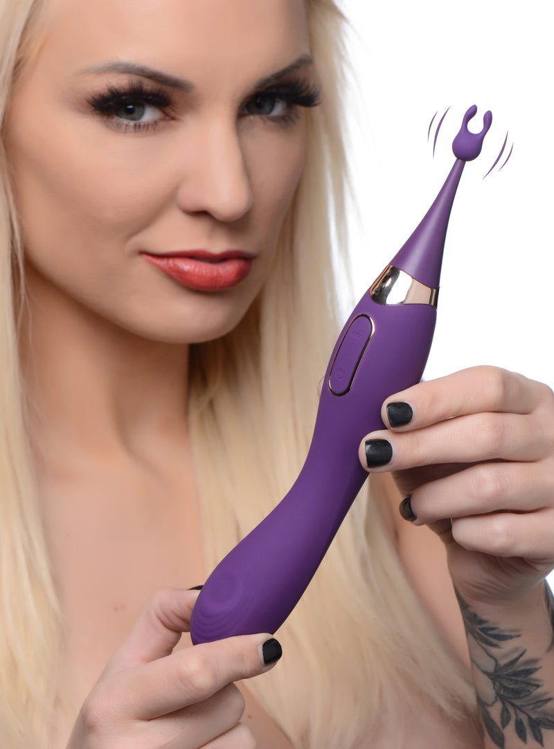 Pulsing G-spot Pinpoint Silicone Vibrator with Attachments