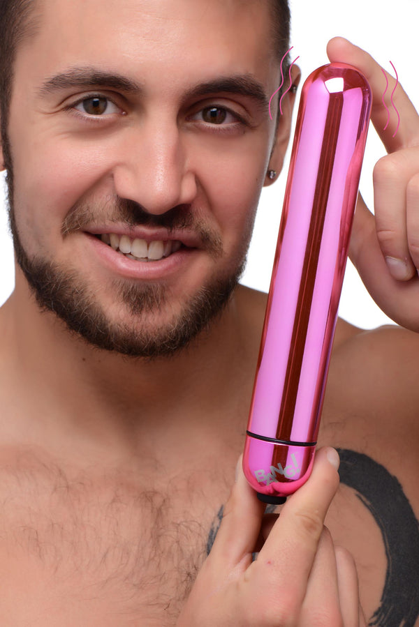 XL Vibrating Metallic Bullet - Pink