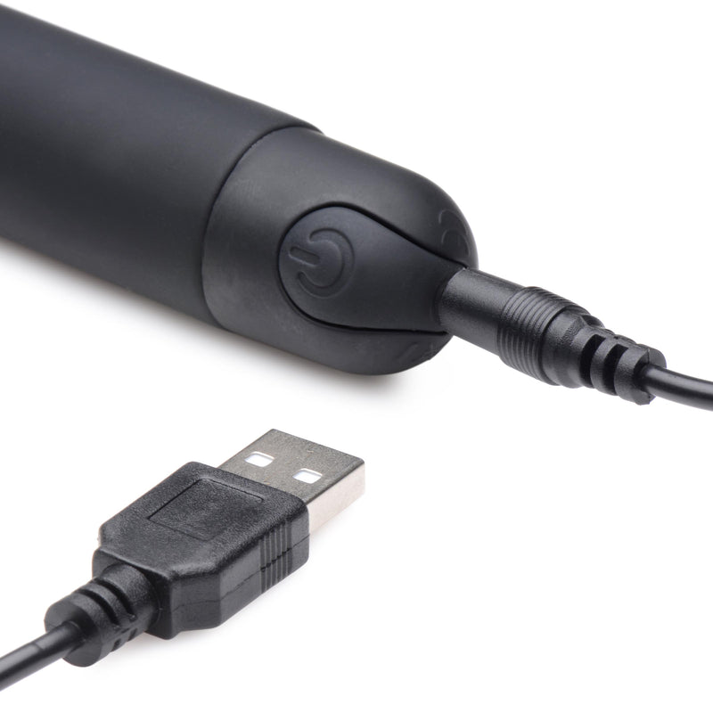 10X Silicone G-Spot Vibrator - Black