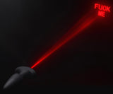 28X Laser Fuck Me Silicone Anal Plug with Remote Control - Large