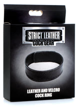 Leather and Velcro Cock Ring