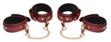 6 Piece Burgundy Bondage Set