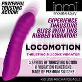 Locomotion Thrusting Silicone Vibrator