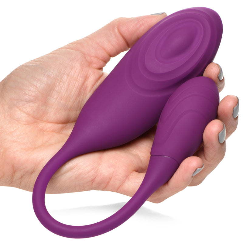 Slim Pulse 7X Pulsating Silicone Clit Stimulator and Vibrating Egg