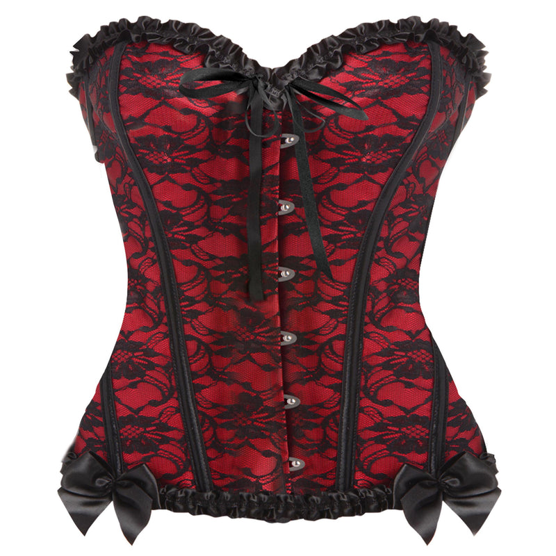 Scarlet Seduction Lace-up Corset and Thong - Medium