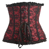Scarlet Seduction Lace-up Corset and Thong - XL