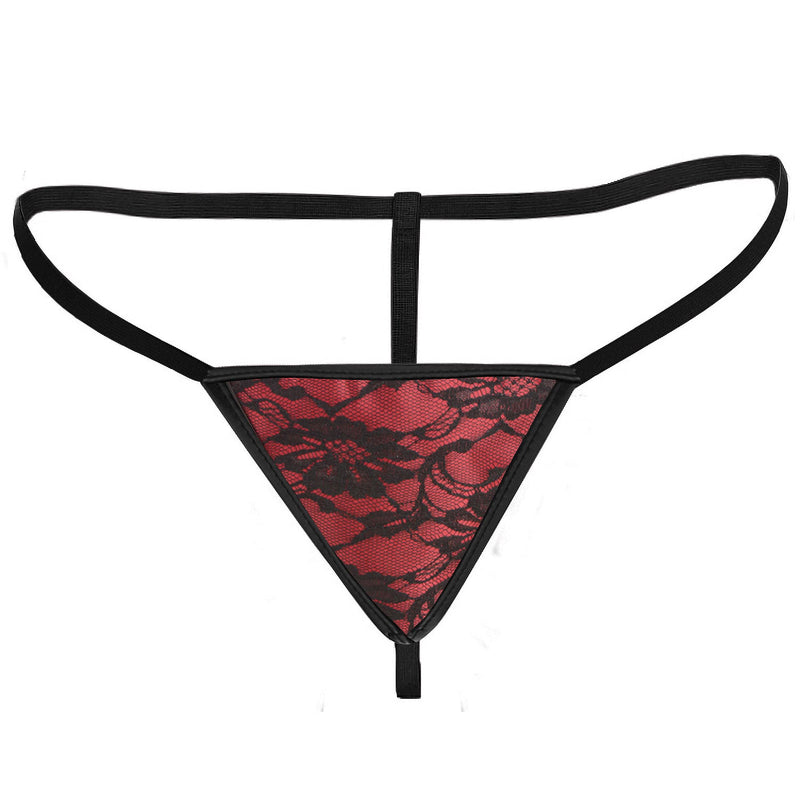 Scarlet Seduction Lace-up Corset and Thong - XL