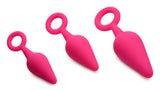 Rump Ringers 3 Piece Silicone Anal Plug Set - Pink