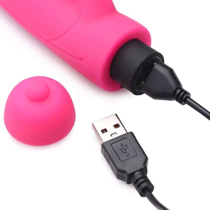 7X Lil Smoothie Mini Silicone Rabbit Vibe - Magenta