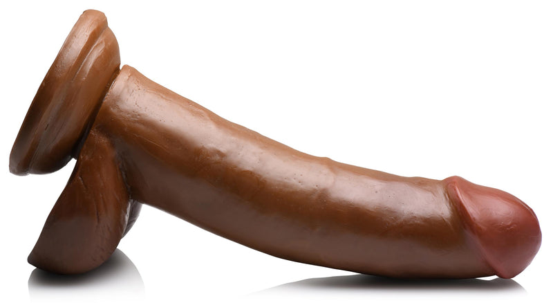 JOCK 8 Inch Dong with Balls Brown