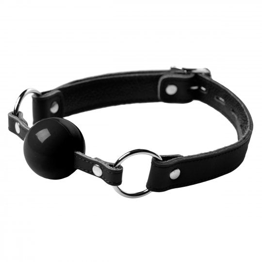 Classic Locking Silicone Ball Gag - Black