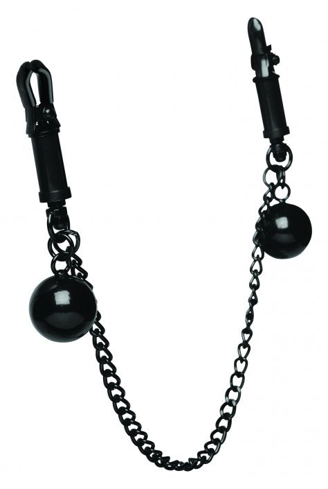 Isabella Sinclaire Clamps with Ball Weights and Chain