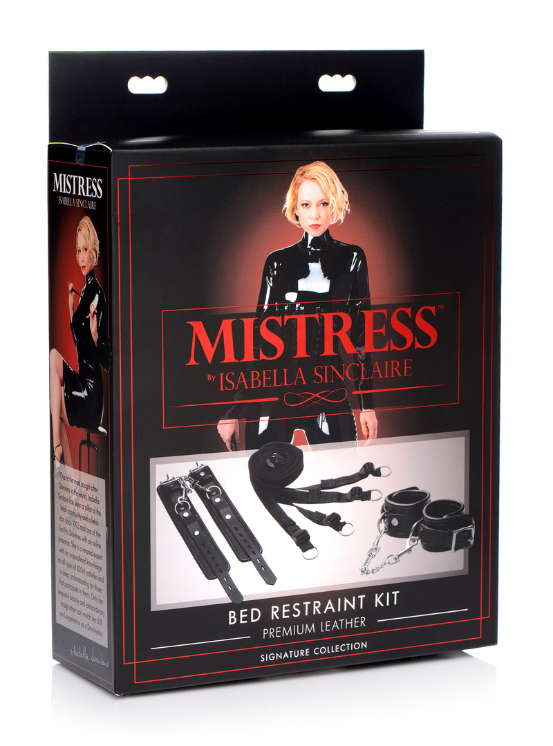 Isabella Sinclaire Leather Bed Restraint Kit